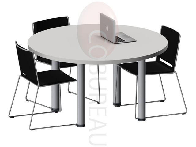 Table ronde Pro métal 120 cm - pieds tube rond