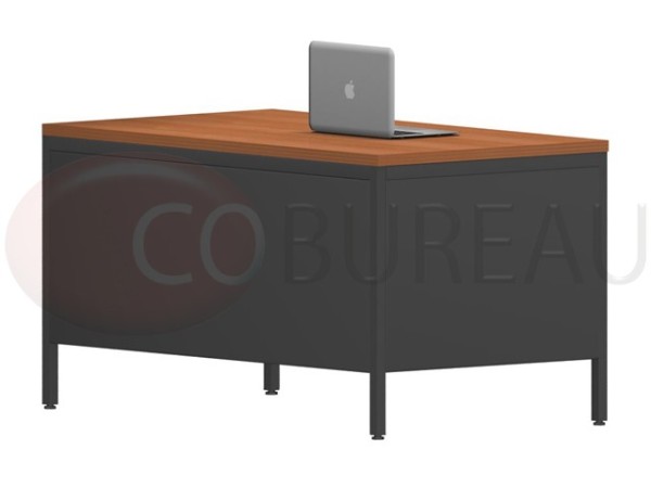 Bureau demi-ministre métal  140 cm 