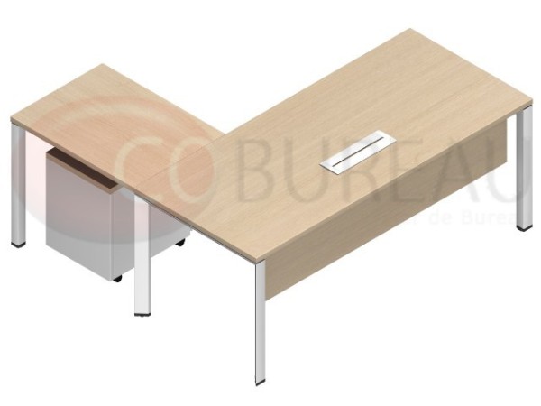  Bureau retour Arko pieds métal arche