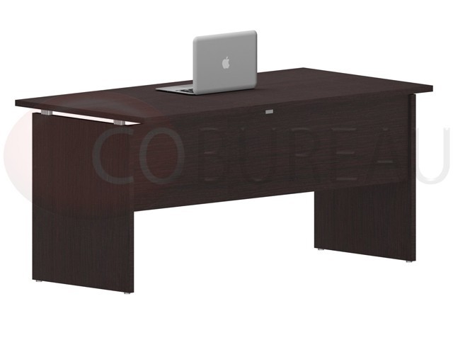 Bureau droit en bois professionnel 160x80 - Vestimetal