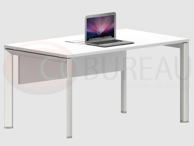 Bureau droit Arko 120 cm - pieds arche métal