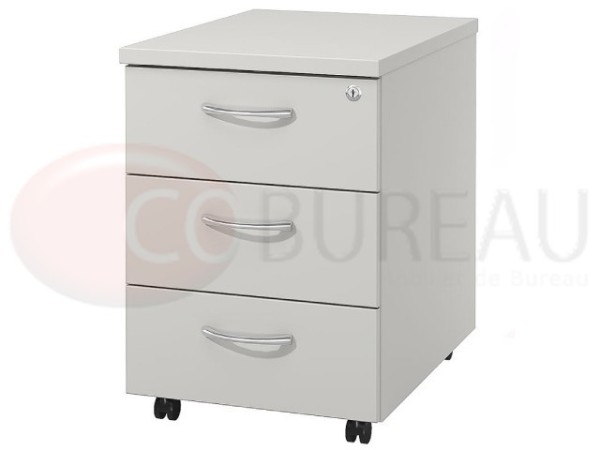 Caisson mobile Arko 3 tiroirs bois Blanc