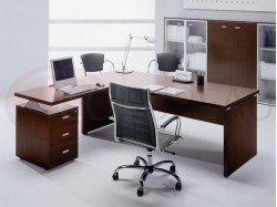 Bureau direction Tower avec plateau rectangulaire 