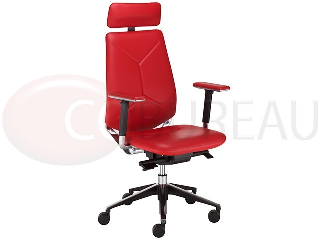 Fauteuil de bureau direction Next cuir dossier haut