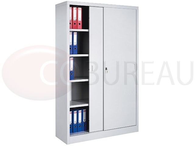 Armoire métallique à portes coulissantes - L. 120 x H. 200 cm