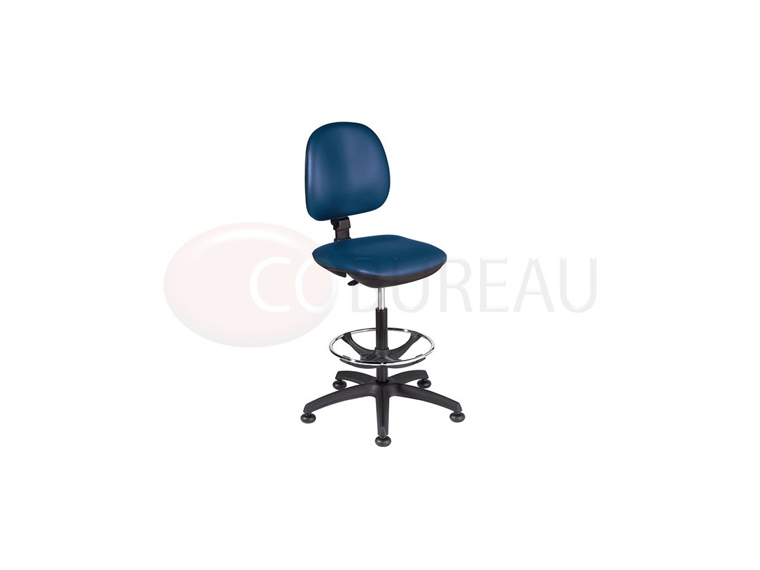 Tabouret de bureau triangle en tissu