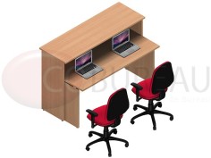  Comptoir d'accueil  Kamos L 165 cm 2