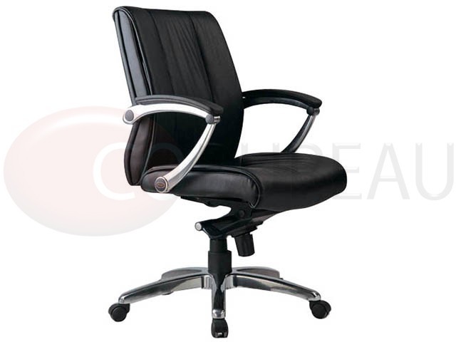 Fauteuil direction Boss cuir dossier moyen