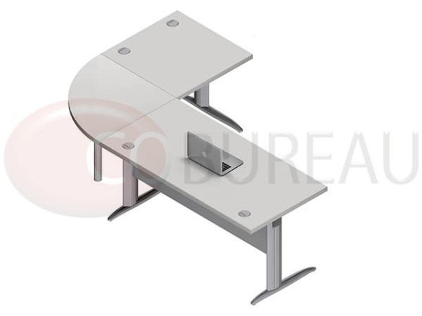 bureau cadre 160 cm Pro métal
