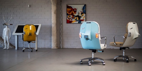  Une Vespa transformée en fauteuil unique pour votre bureau !